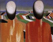 Kasimir Malevich Two Peasants oil on canvas
